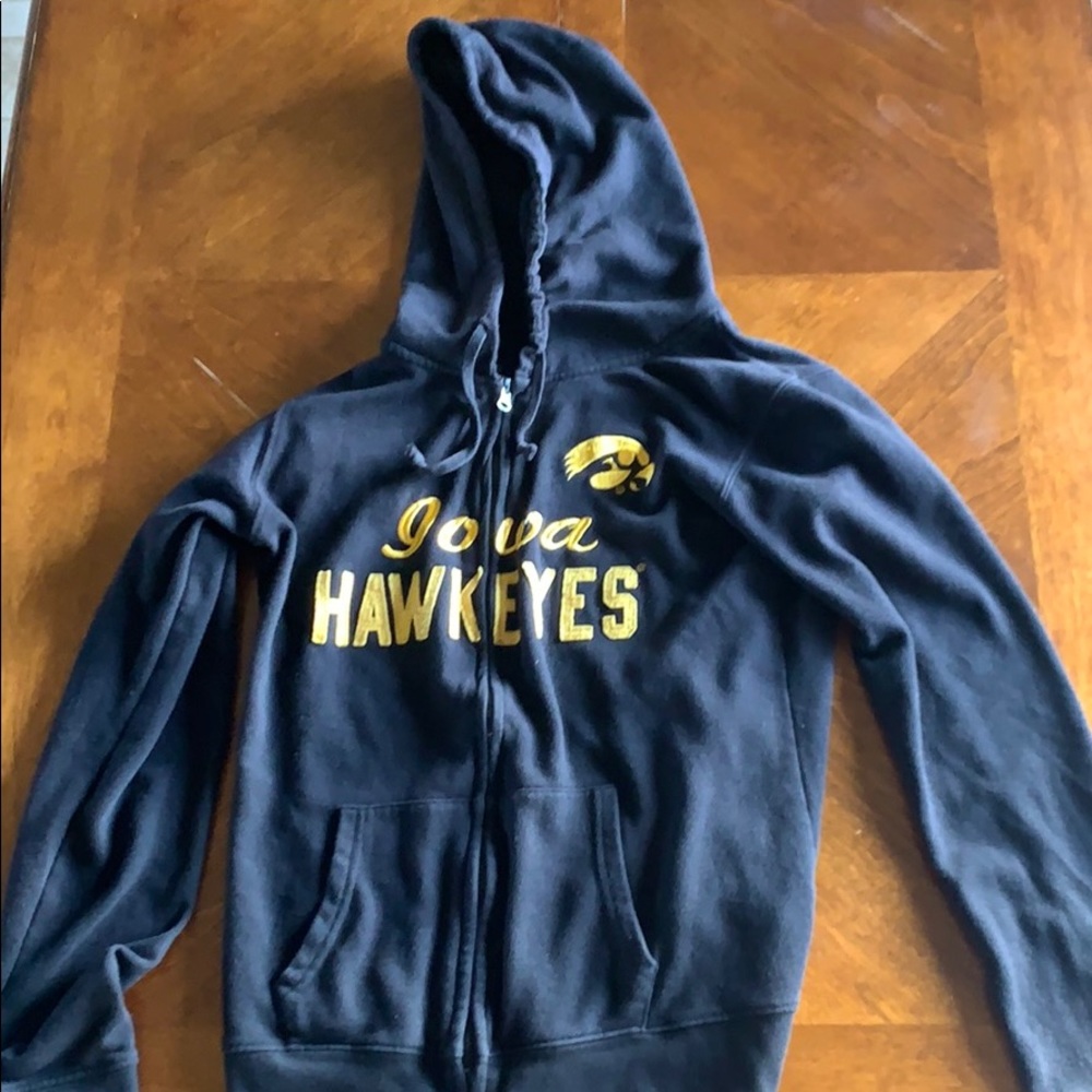 Adult large, Iowa Hawkeyes zip up hoodie